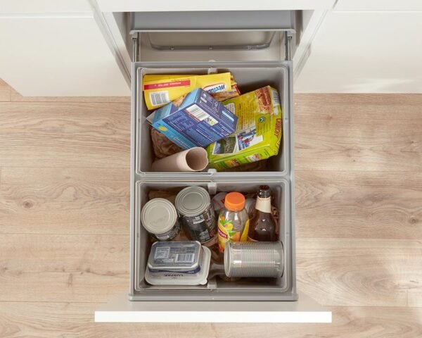 Wesco 40L Door Mount  Double Pull Out Kitchen Cupboard Bin (W40D) - Image 2