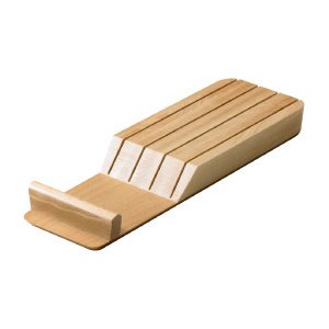 Solid Beech Knife Block Insert (H17)