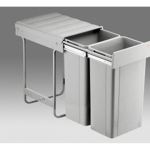 Wesco 64 litre Double Pull Out Kitchen Cupboard Bin (W64)