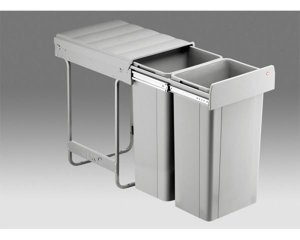 Wesco 64 litre Double Pull Out Kitchen Cupboard Bin (W64)