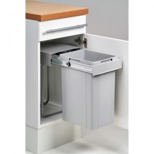 Wesco 32 litre  Single Pull Out Kitchen Cupboard Bin (W32S)