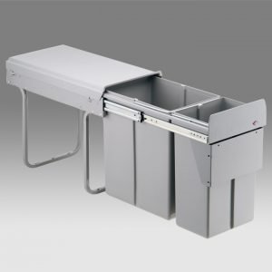 Wesco 30 litre  Double Pull Out Kitchen Cupboard Bin (W30D)