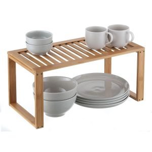 Bamboo 1 Tier Rectangle Shelf (9514)