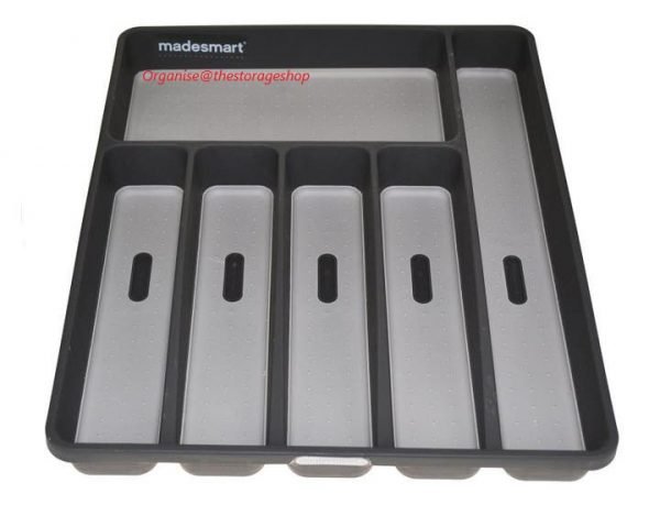 Drawer Organiser – 6 Compartment Cutlery Tray Granite (DL541) - Image 2