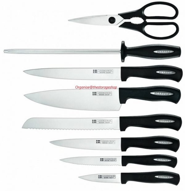 ScanPan Microsharp 9pc Knife Block Set (SH589) - Image 2