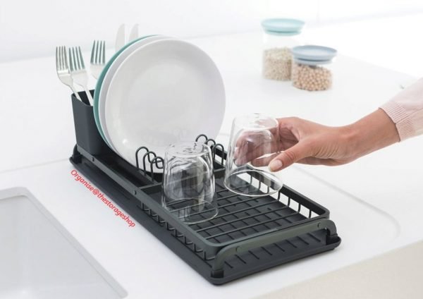 Brabantia Narrow Dish Drying Rack Dark Grey (SH950) - Image 2