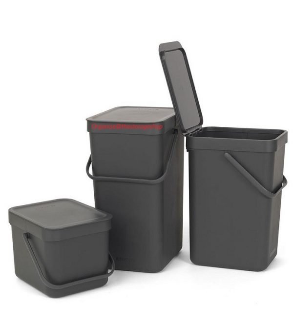 Brabantia Sort & Go bin 12l - Grey (SH648) - Image 3