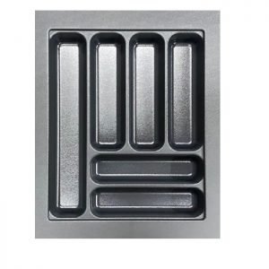 Cutlery Tray 355-400 w x 435-520 d Anthracite Black (B400)