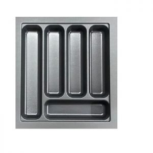 Cutlery Tray 340-400mm w x 370-440mm d Anthracite Black (B400S)