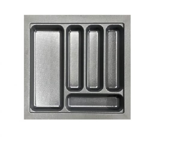 Cutlery Tray 395-450mm w x 370-440mm d  Anthracite Black (B450S)