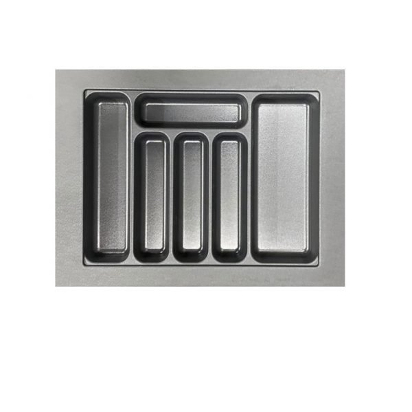 Cutlery Tray 495-600mm w x 370-440mm d Anthracite Black (B600S)