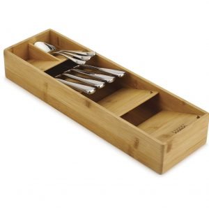 Drawer Storer Bamboo Compact Cutlery Organiser (J168)