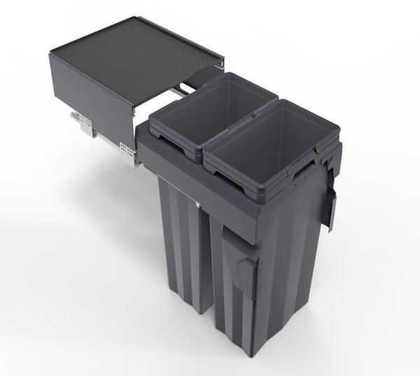 KOSARA SOFT CLOSE WASTE  Double Pull Out Kitchen Cupboard Bin (T30 T40 T45 T45A)