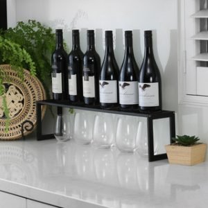 70CM WIRE SHELF WIDE BLACK (9609)