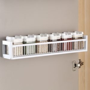 Spice Rack Wall or Door Mount WHITE (9630)
