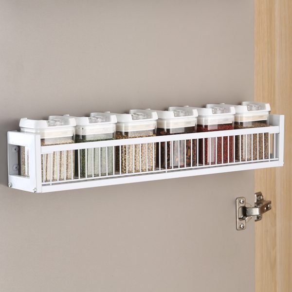 Spice Rack Wall or Door Mount WHITE (9630)