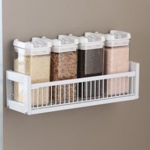 Spice Rack Wall or Door Mount WHITE (9631)