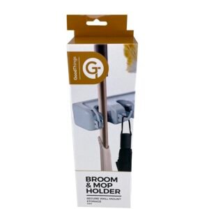 Goodthings For Home Broom & Mop Holder White 3 Position (GT842)