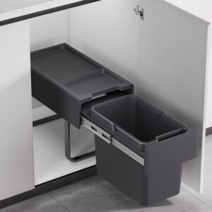 Kia Ora 19L OPTIO (1x19L) Kitchen Bin in Dark Grey K19