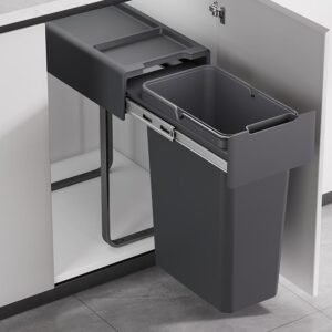 Kia Ora 30L OPTIO bins (1x30L) Kitchen Bin in Dark Grey K30SINGLE